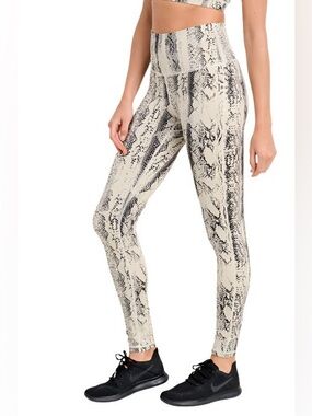 Mono B Snake Print Leggings Size S EUC High Waist Activewear Gym Workout
